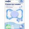 MEPSI silicone anatomical symmetrical pacifier used 6 + blue