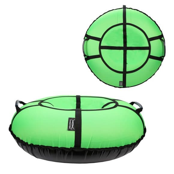 Inflatable sledge X-Match fabric D-90cm green
