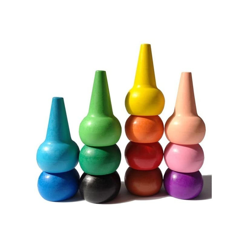 Набор восковых карандашей классические цвета Playon Crayon Primary set
