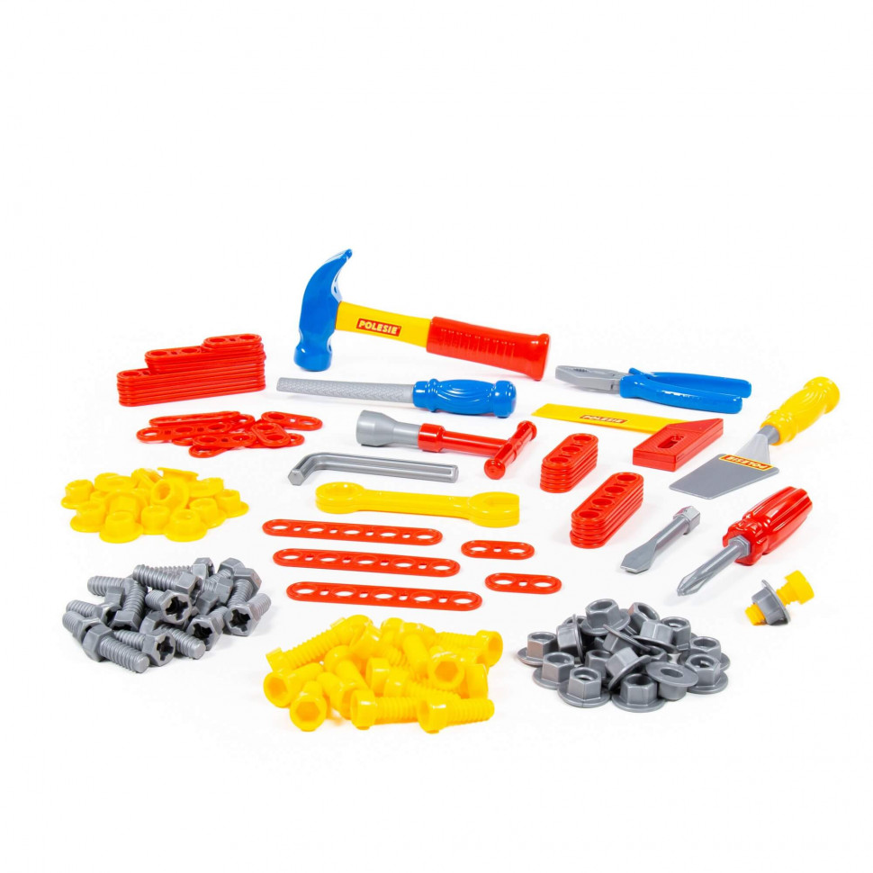 Игровой набор инструментов Полесье №6 132 элемента в пакете