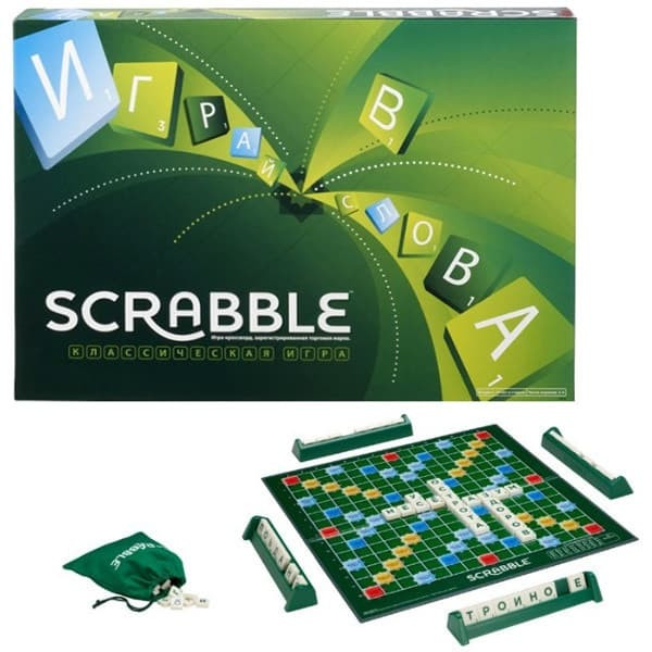 Игра Mattel Скрэббл Классический Scrabble Y9618