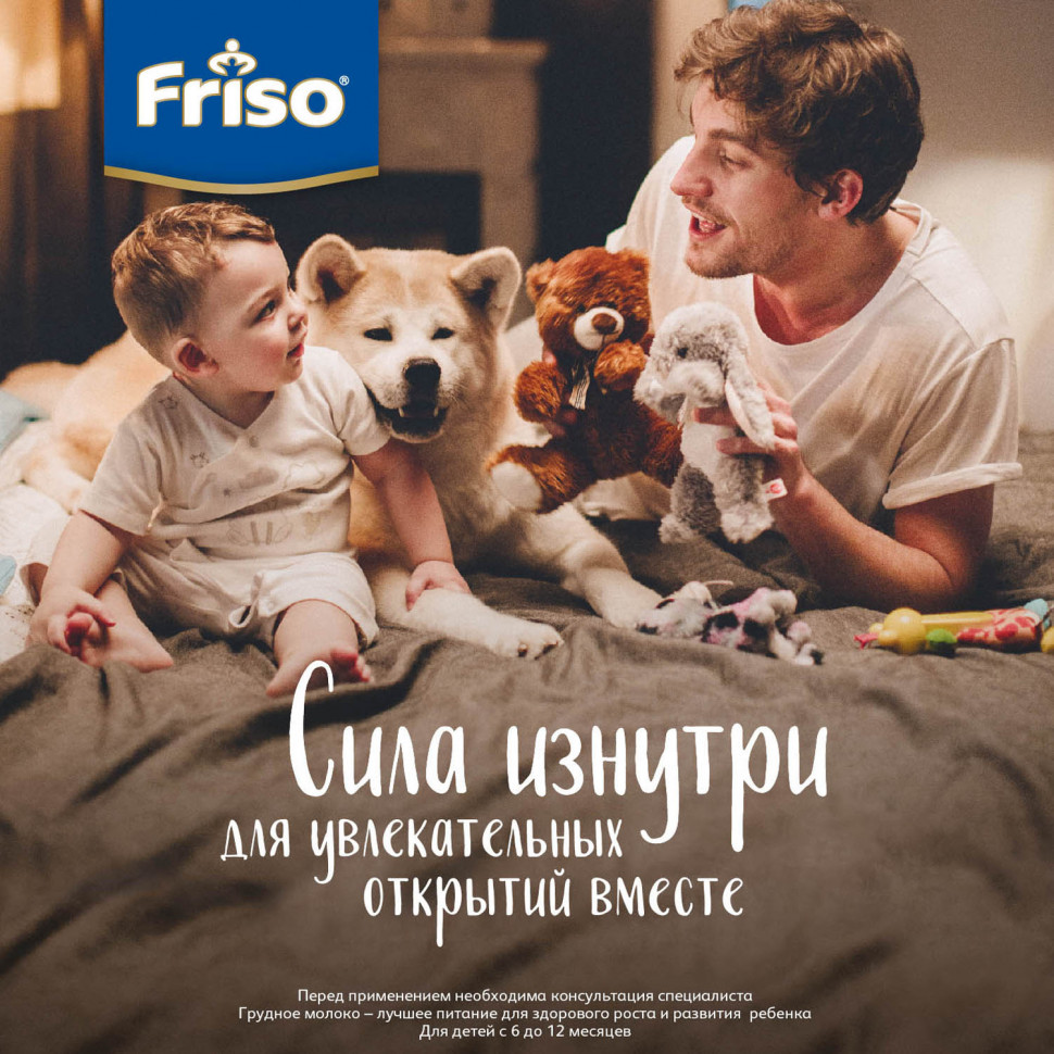 Детская молочная смесь Friso VOM 2 с пребиотиками 400г с 6 месяцев