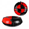 Inflatable sledge x-Match PVC D-100cm black-red
