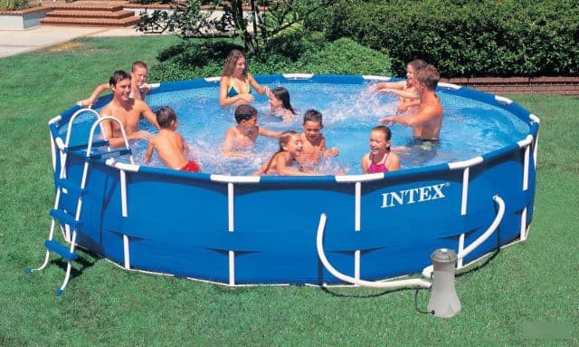 Каркасный бассейн Intex Metal Frame Pool с аксессуарами 28228
