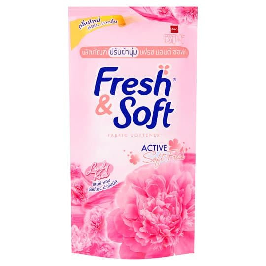 Кондиционер LION Thailand Fresh&Soft Сладкий поцелуй для белья парфюмированный 600 мл