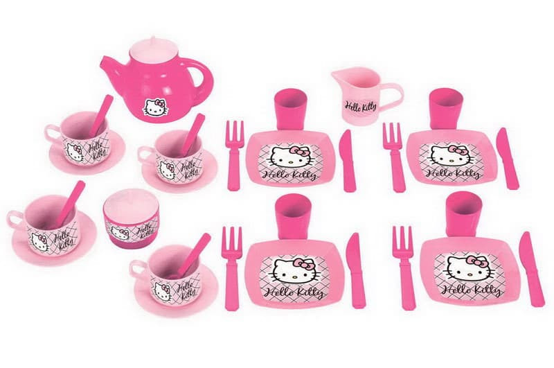 Набор детской игрушечной посуды Ecoiffier серия Hello Kitty 2609