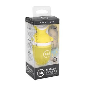 Ниблер Happy Baby с силиконовой насадкой yellow 15035