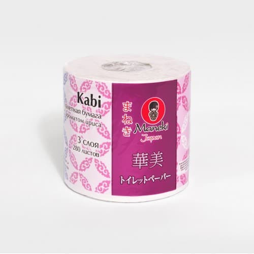 Туалетная бумага Maneki Kabi, с ароматом «Ирис»