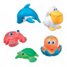 Игрушки Munchkin "Морские животные" для ванной, 5 шт от 9 мес 11102 купить в интернет магазине детских товаров "Денма" 