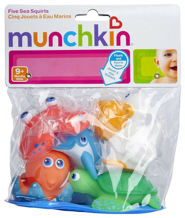 Игрушки Munchkin "Морские животные" для ванной, 5 шт от 9 мес 11102 купить в интернет магазине детских товаров "Денма" 3