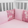 Бортик в кроватку AmaroBaby Нежный Танец 12 предметов розовый поплин