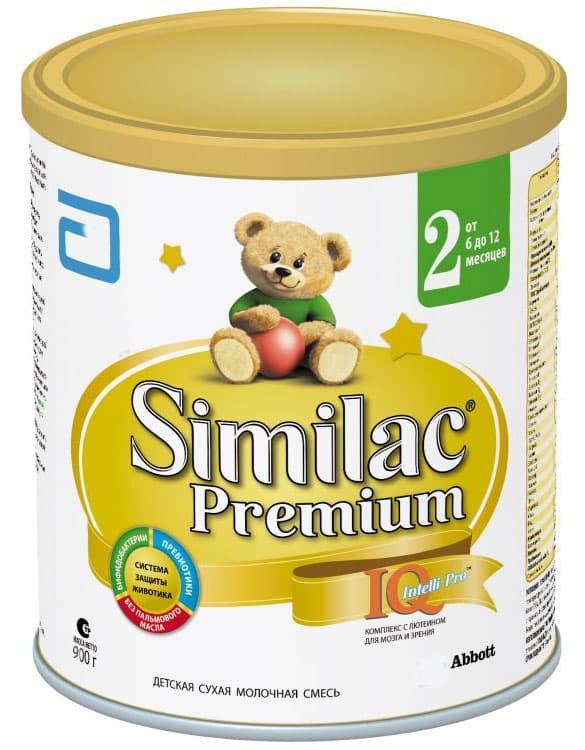 Детская смесь Similac Premium 2 с 6 мес 900 г