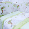 Комплект в кроватку AmaroBaby Мишкин сон поплин зеленый 7 предметов