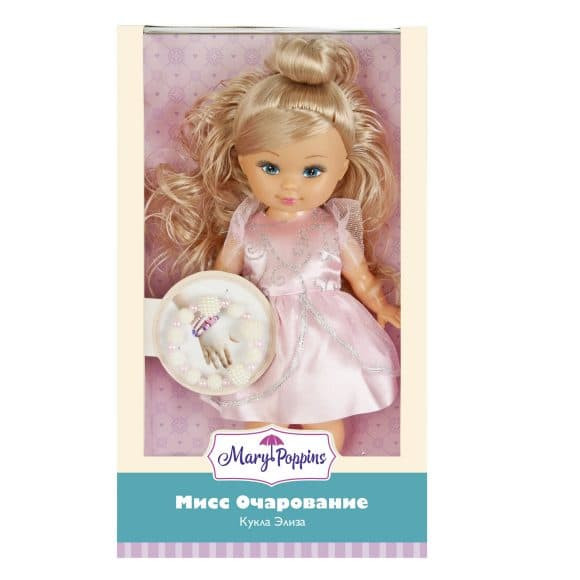 Кукла Mary Poppins Элиза Мисс Очарование с розовым Браслетом 451302