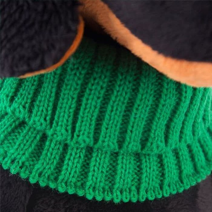 Мягкая игрушка BUDI BASA Vaks25-009 Ваксон в зеленой шапке и шарфе