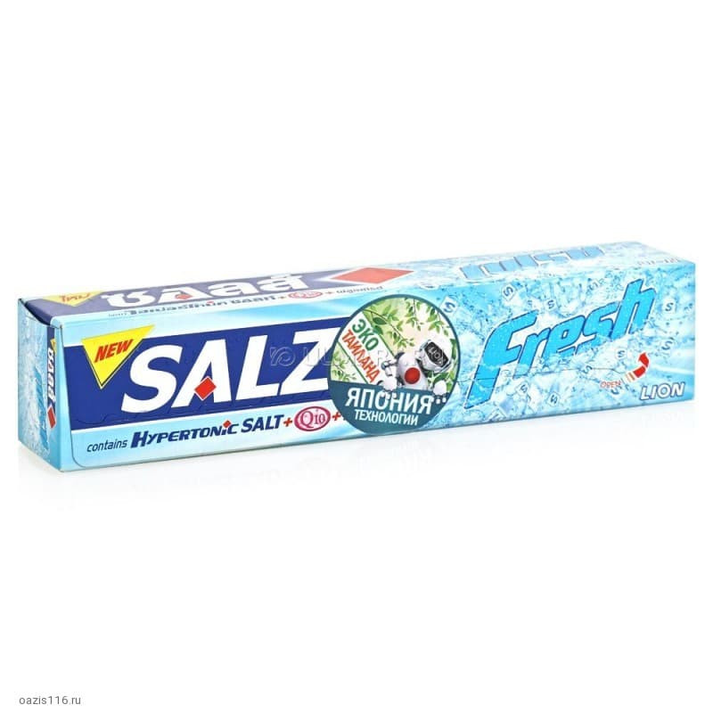 Зубная паста LION Thailand Salz Fresh для комплексной защиты 90 гр