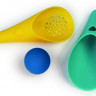 Set for sand and snow Quut Cuppi green and yellow scoops + blue ball
