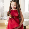 Кукла Mattel Barbie праздничная в красном платье DRD25
