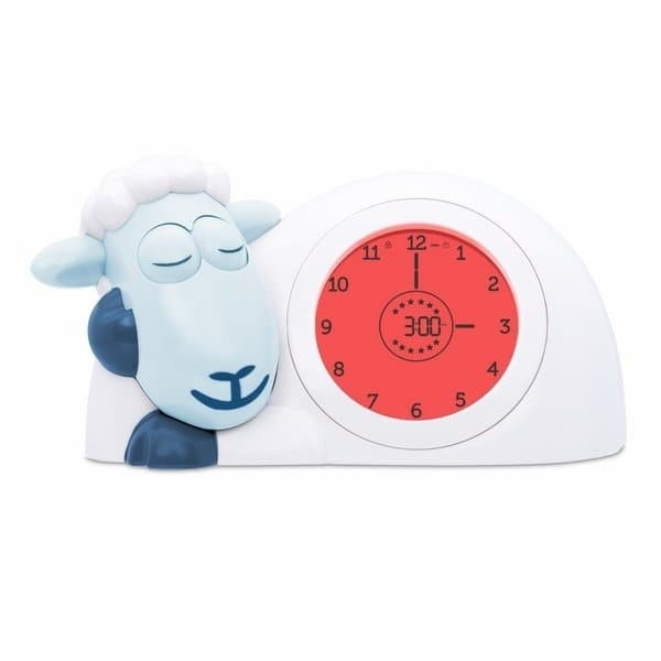 Часы будильник ZAZU для тренировки сна Ягнёнок Сэм Синий