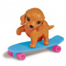Кукла Simba Еви на скутере со скейтом и собачкой