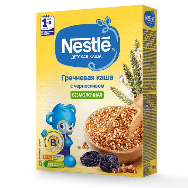 Каша Nestle безмолочная гречка чернослив с 4 мес