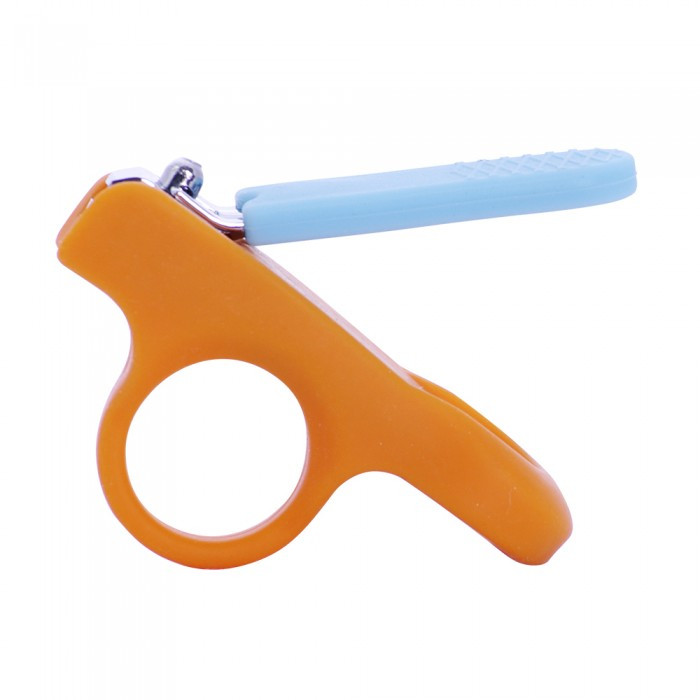 Щипчики ПоМа детские для ногтей нержавеющая сталь силикон 0+ мес оранжевый
