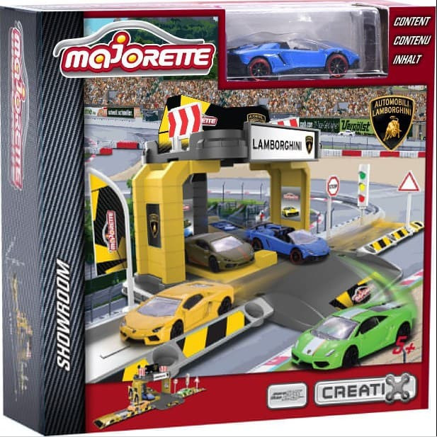 Парковка базовая Majorette Creatix Lamborghini c машинкой