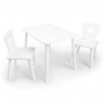 Комплект стол 2 стула Rolti Baby Корона детский белый/белый