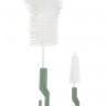 Happy Baby bottle and nipple brush set 2 in 1 olive