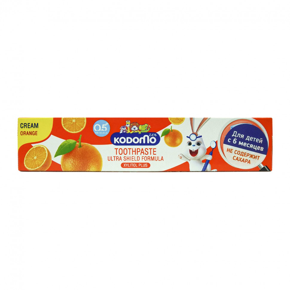 Зубная паста LION Тhailand Kodomo для детей с ароматом апельсина 65 гр