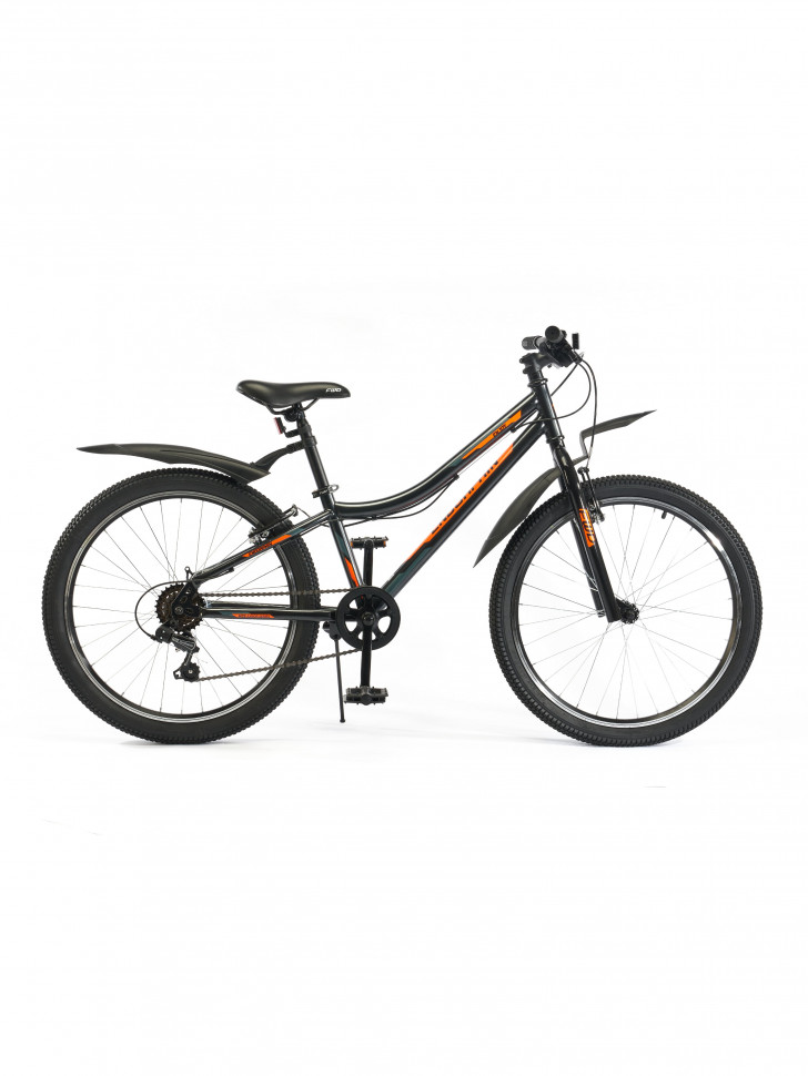 Велосипед 24" Endorphin Enjoy 12" Черный/Ярко-оранжевый