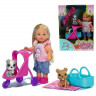 Кукла Simba Еви с двумя собачками и коляской