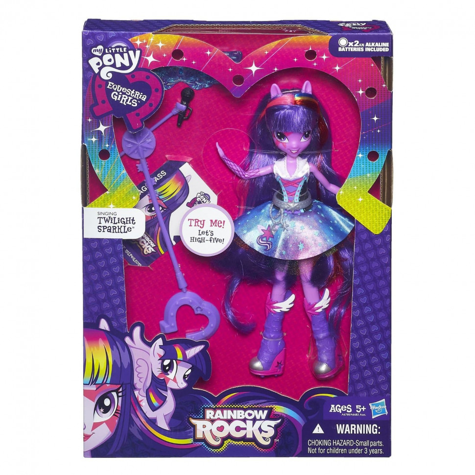 Кукла My Little Pony Equestria Girls Rainbow Rocks Поющая Твайлайт Спаркл Hasbro